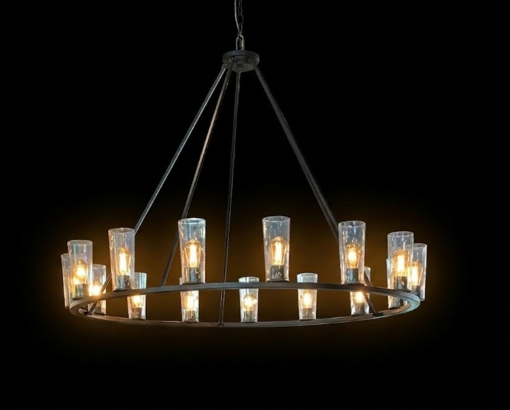 The Bellissima Steel Chandelier Pendant Light Custom Design