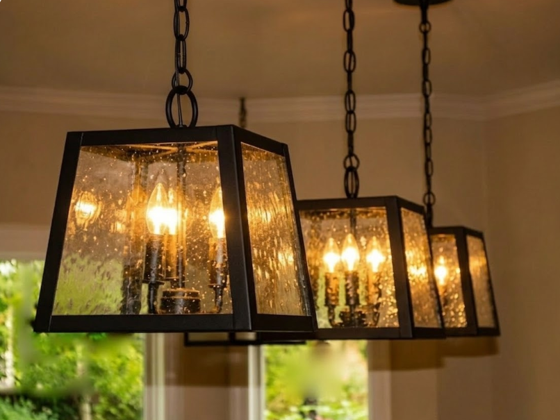 St. James Abilene Copper Kitchen Island Pendant Lights