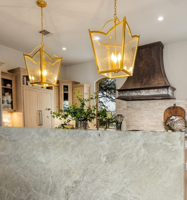 St. James Needham Copper Chandelier Kitchen Island Pendant Lights