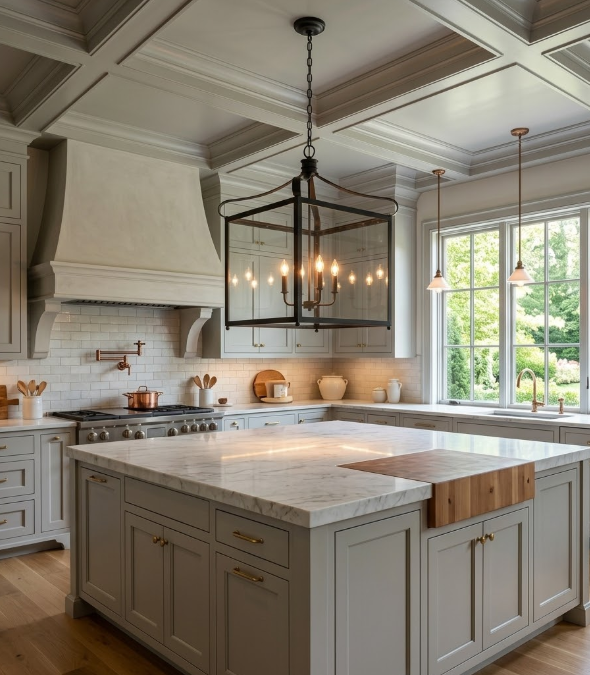 St. James Belgian Cage Chandelier Kitchen Island Pendant Light