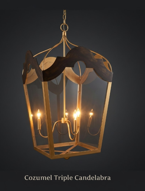 St. James Cozumel Copper Chandelier Kitchen Island Pendant Lights