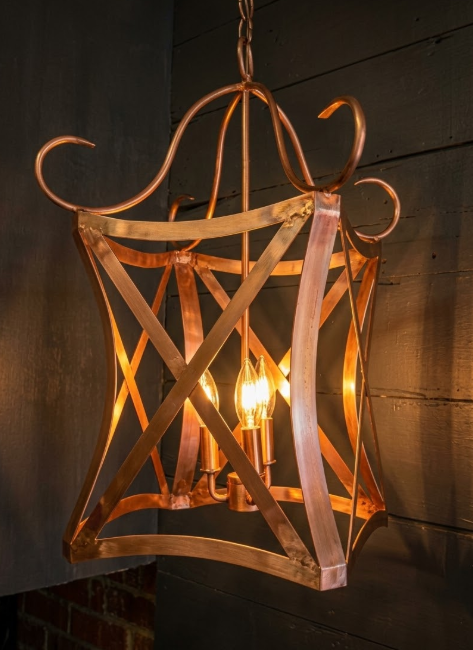 St. James Versailles Copper Chandelier Kitchen Island Pendant Light