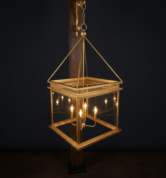 St. James Old Salt Run Copper Chandelier Kitchen Island Pendant Light