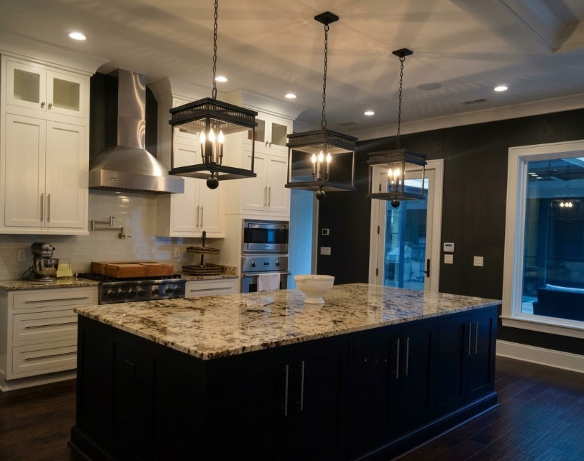 St. James Old Salt Run Copper Chandelier Kitchen Island Pendant Light