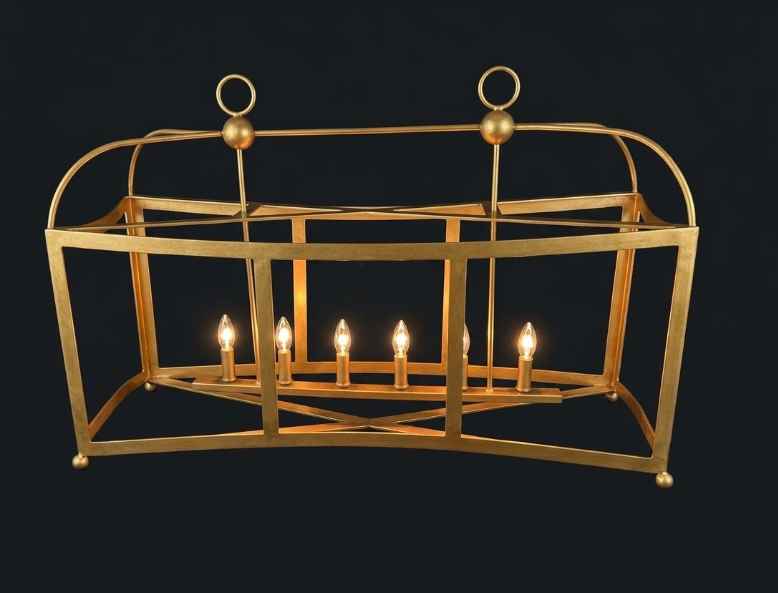 St. James Dalton Copper Chandelier Kitchen Island Pendant Light