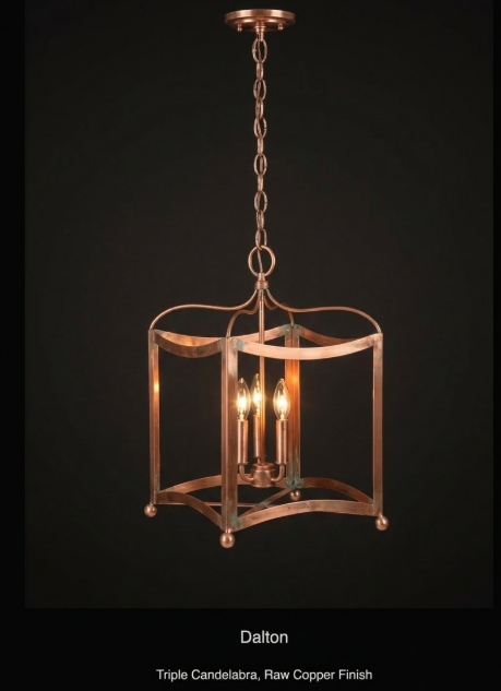 St. James Dalton Copper Chandelier Kitchen Island Pendant Light