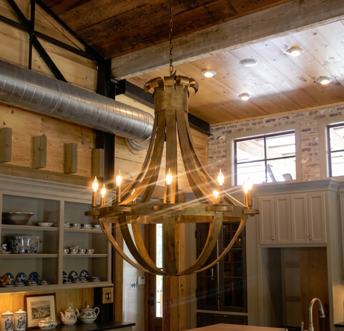 St. James Tear Drop Copper Chandelier Pendant Light