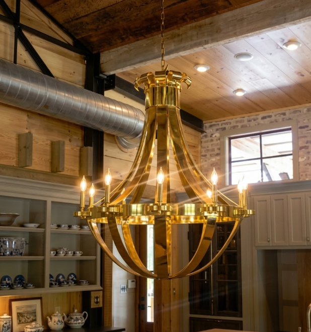 St. James Tear Drop Copper Chandelier Pendant Light