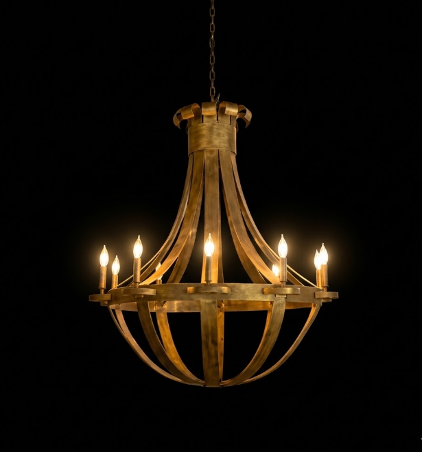 St. James Tear Drop Copper Chandelier Pendant Light
