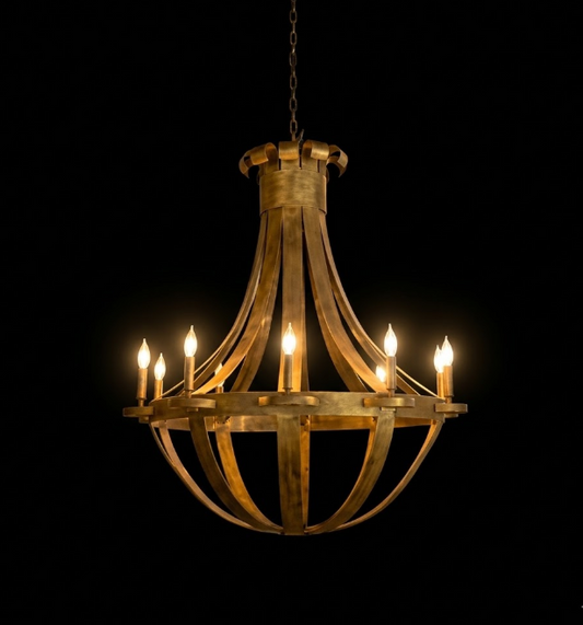 St. James Tear Drop Copper Chandelier Pendant Light