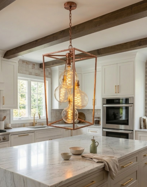St. James Camden Copper Chandelier Pendant Lights