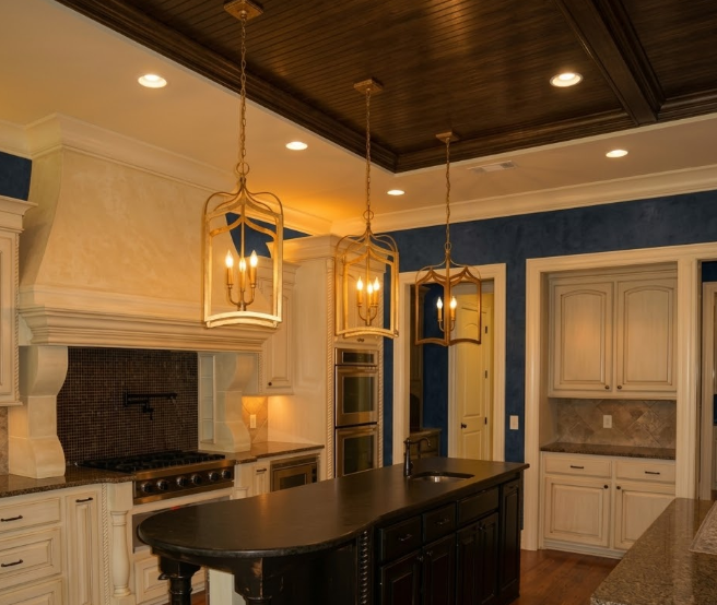 St. James Gothic Cage Copper Chandelier Kitchen Island Pendant Lights