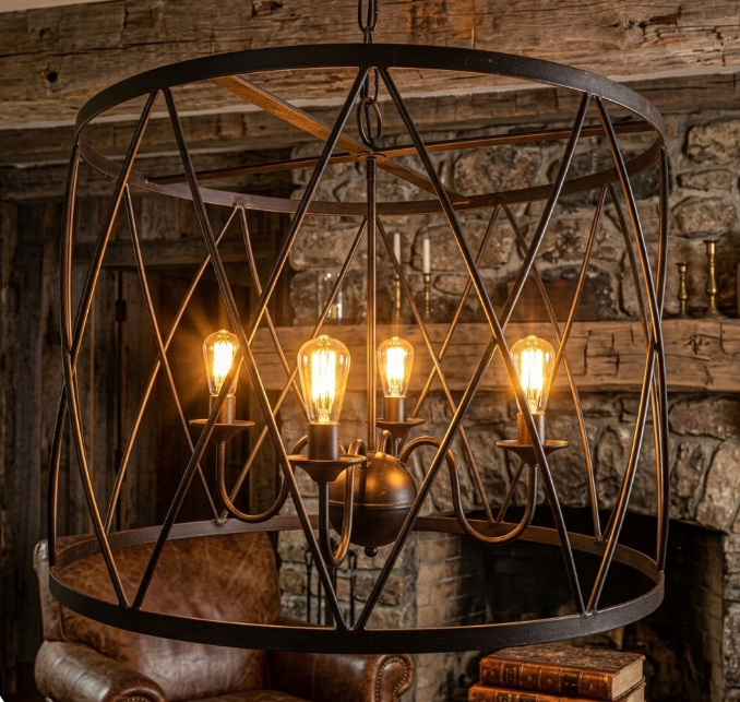 St. James Cypruse Copper Chandelier Kitchen Island Pendant Lights