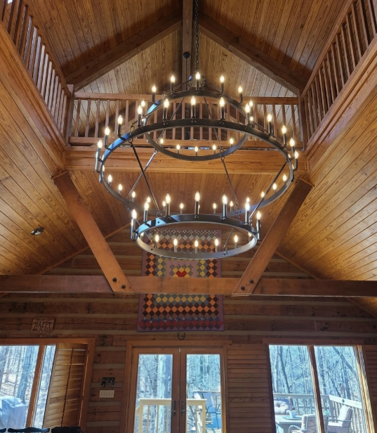 St. James Sullivan 3 Tier Steel Chandelier Pendant Light
