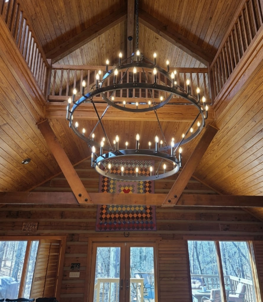 St. James Sullivan 3 Tier Steel Chandelier