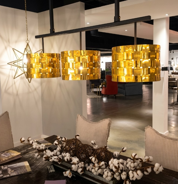 St. James Basket Weave Copper Chandelier Pendant Light