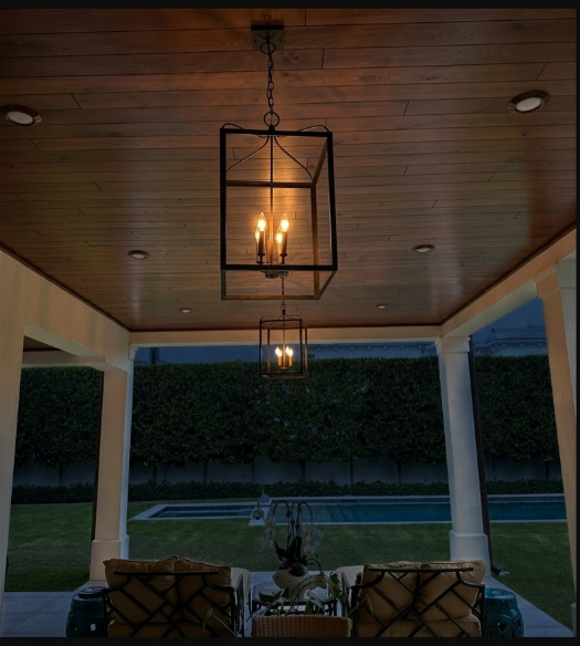 St. James Structure Copper Chandelier Kitchen Island Pendant Lights