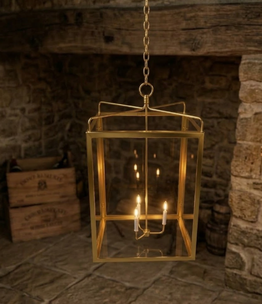 St. James Structure Copper Chandelier Kitchen Island Pendant Lights