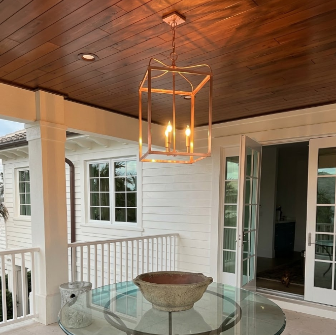 St. James Structure Copper Chandelier Kitchen Island Pendant Lights