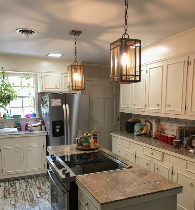 Camden Copper Chandelier Kitchen Island Pendant Light Custom Design