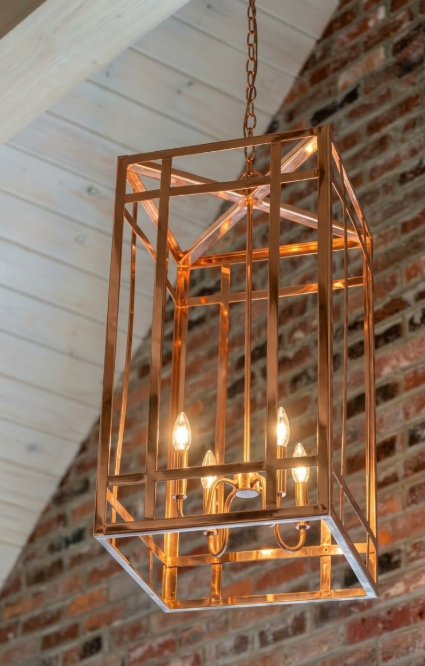 Camden Copper Chandelier Kitchen Island Pendant Light Custom Design