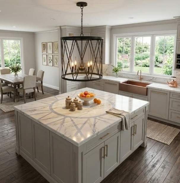 St. James Cypruse Copper Chandelier Kitchen Island Pendant Lights