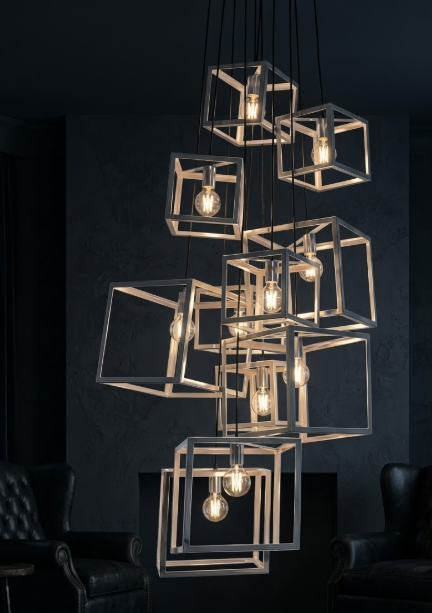 The Veneto Box Steel Chandelier Pendant Lights Custom Design