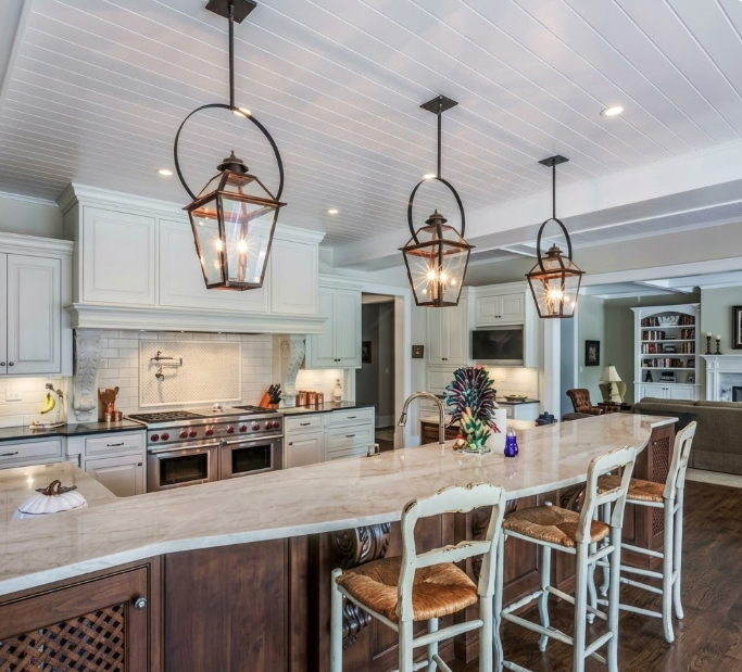 St. James Magnolia Copper Lantern