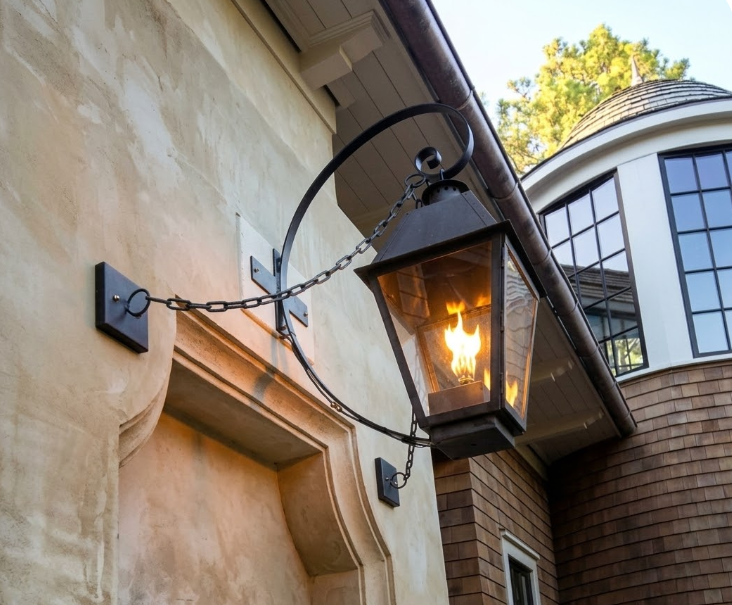 St. James Magnolia Copper Lantern