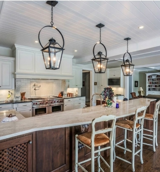 St. James Magnolia Copper Lantern