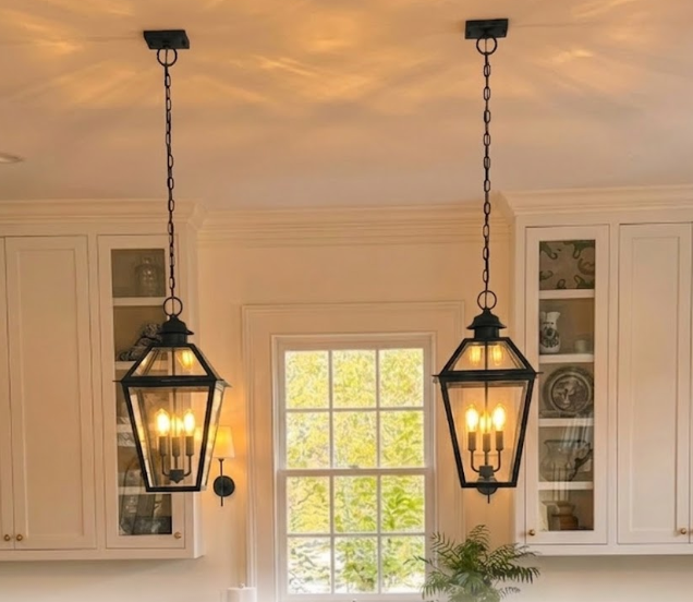 St. James Magnolia Copper Lantern