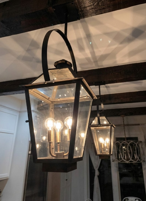 St. James Magnolia Copper Lantern