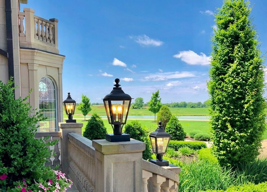 St. James Brunswick Copper Lantern With Top Curl