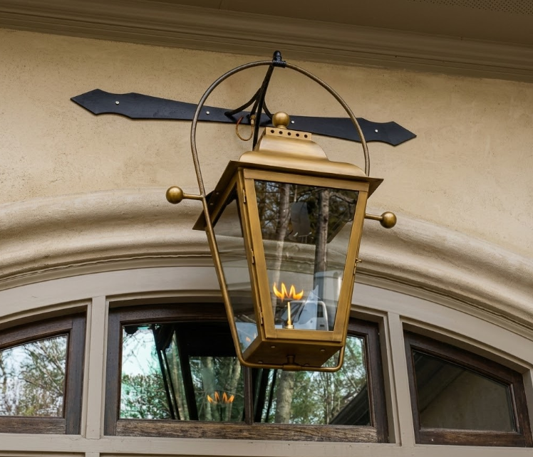 St. James Brunswick Copper Lantern With Top Curl