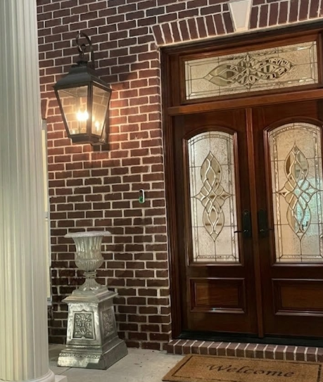 St. James Brunswick Copper Lantern With Top Curl