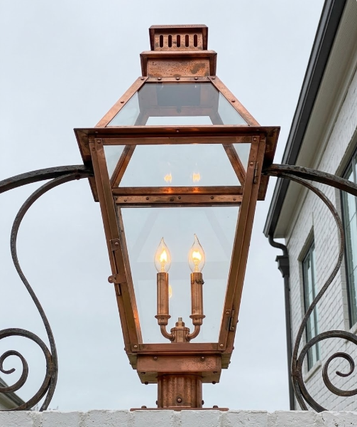 St. James Logan Copper Lantern Pendant LIghts