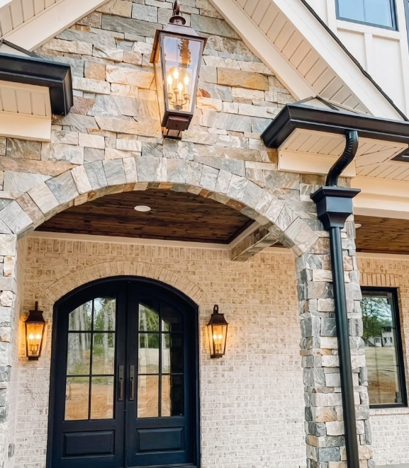 St. James Wood Dale Copper Lantern & Pendant Light With Top Curl