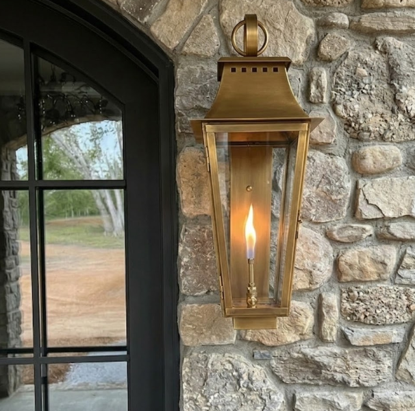 St. James Wood Dale Copper Lantern & Pendant Light With Top Curl