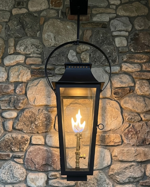 St. James Wood Dale Copper Lantern & Pendant Light With Top Curl
