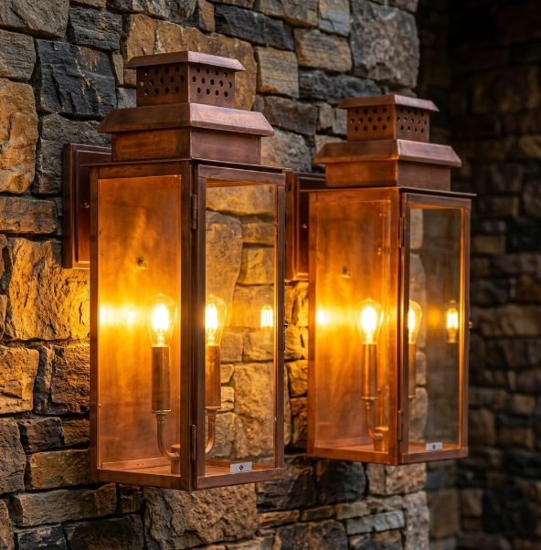 St. James Chicago Copper Lantern & Pendant Light