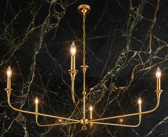 The Valencia Copper Chandelier Pendant Light