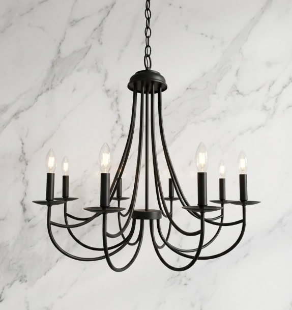 The Giacobbi Copper Chandelier Pendant Light Custom Design