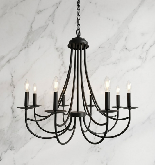 The Giacobbi Copper Chandelier Pendant Light Custom Design