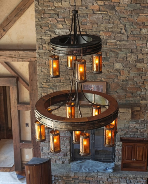The King Ranch Steel Chandelier Pendant Light Custom Design