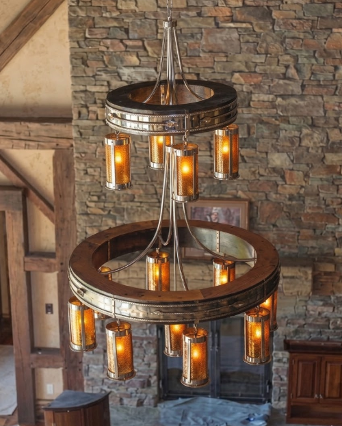 The King Ranch Steel Chandelier Pendant Light Custom Design