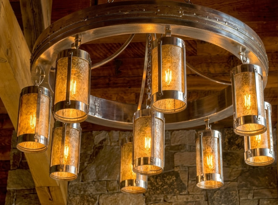 The King Ranch Steel Chandelier Pendant Light Custom Design