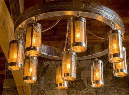 The King Ranch Steel Chandelier Pendant Light Custom Design