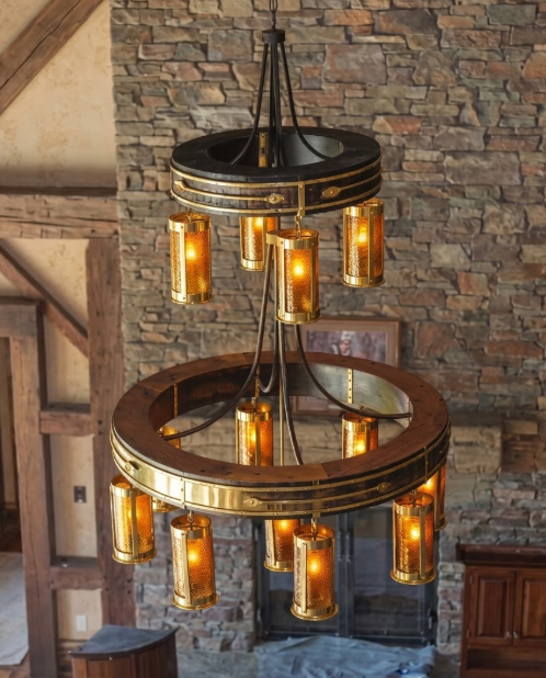 The King Ranch Steel Chandelier Pendant Light Custom Design
