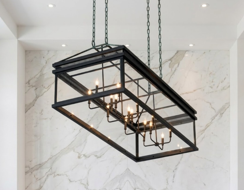 The Mountbatten Copper Chandelier Pendant Light Custom Design