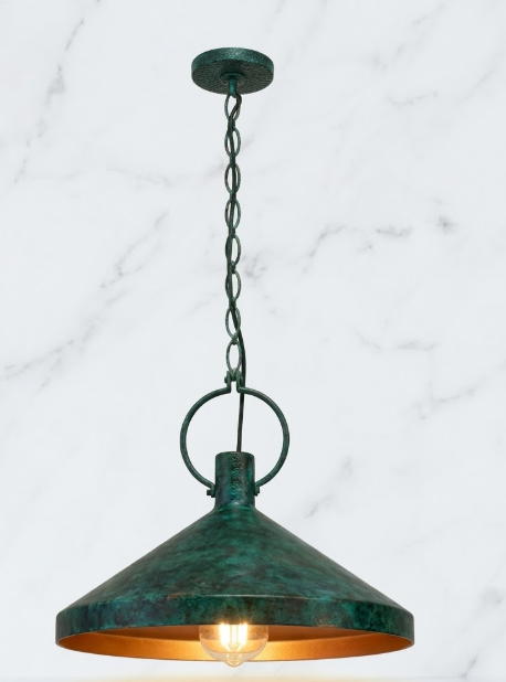 The  McKinney Copper Kitchen Island Light